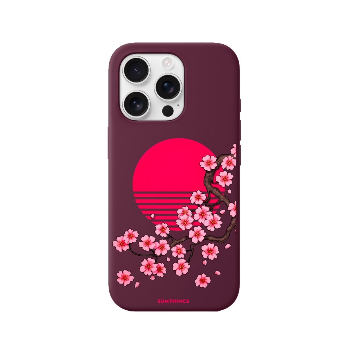 iPhone 16 Pro Cherry Blossom Dawn Premium Telefon Kılıfı - SUMTHINCS