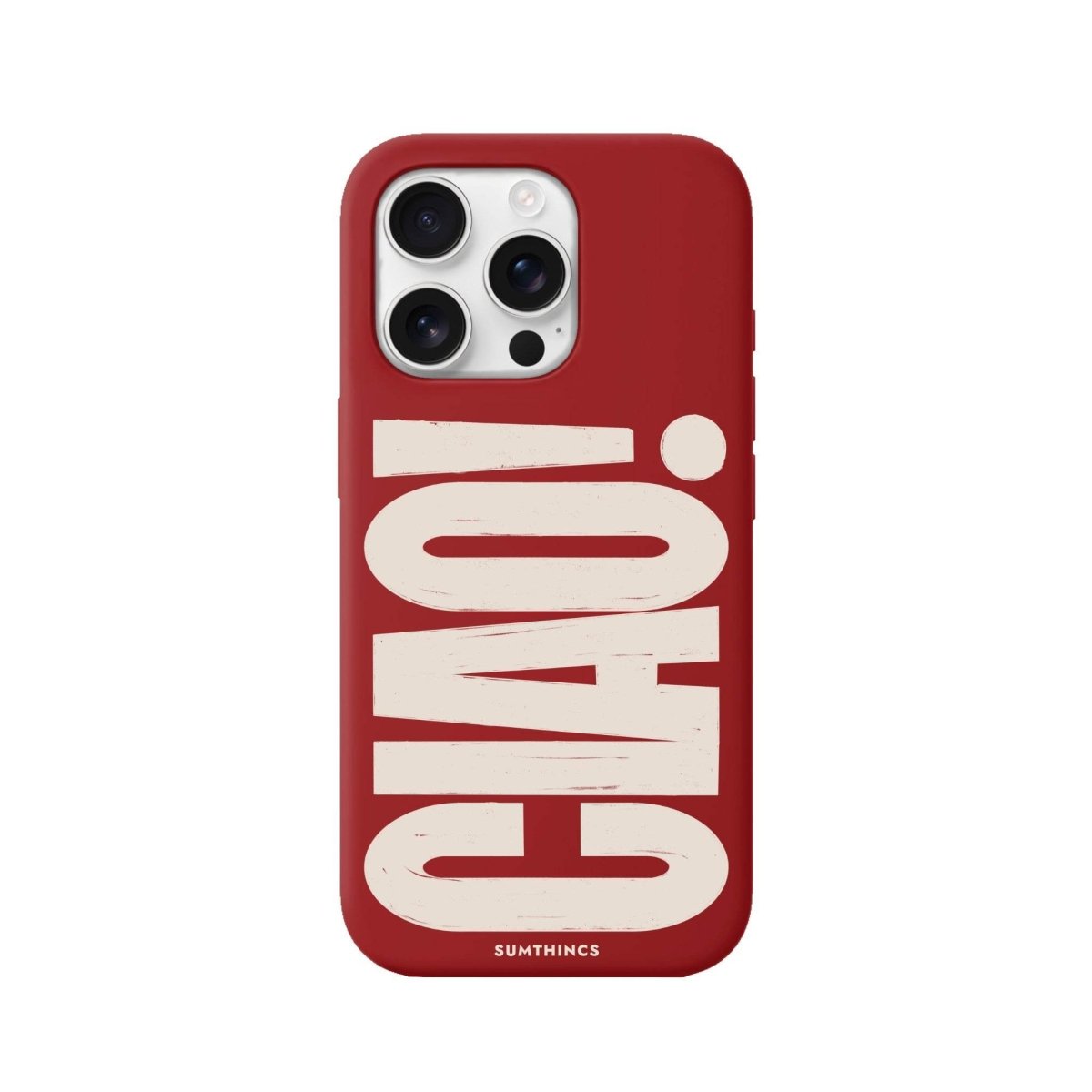 iPhone 16 Pro CIAO! Premium Telefon Kılıfı Kırmızı - SUMTHINCS