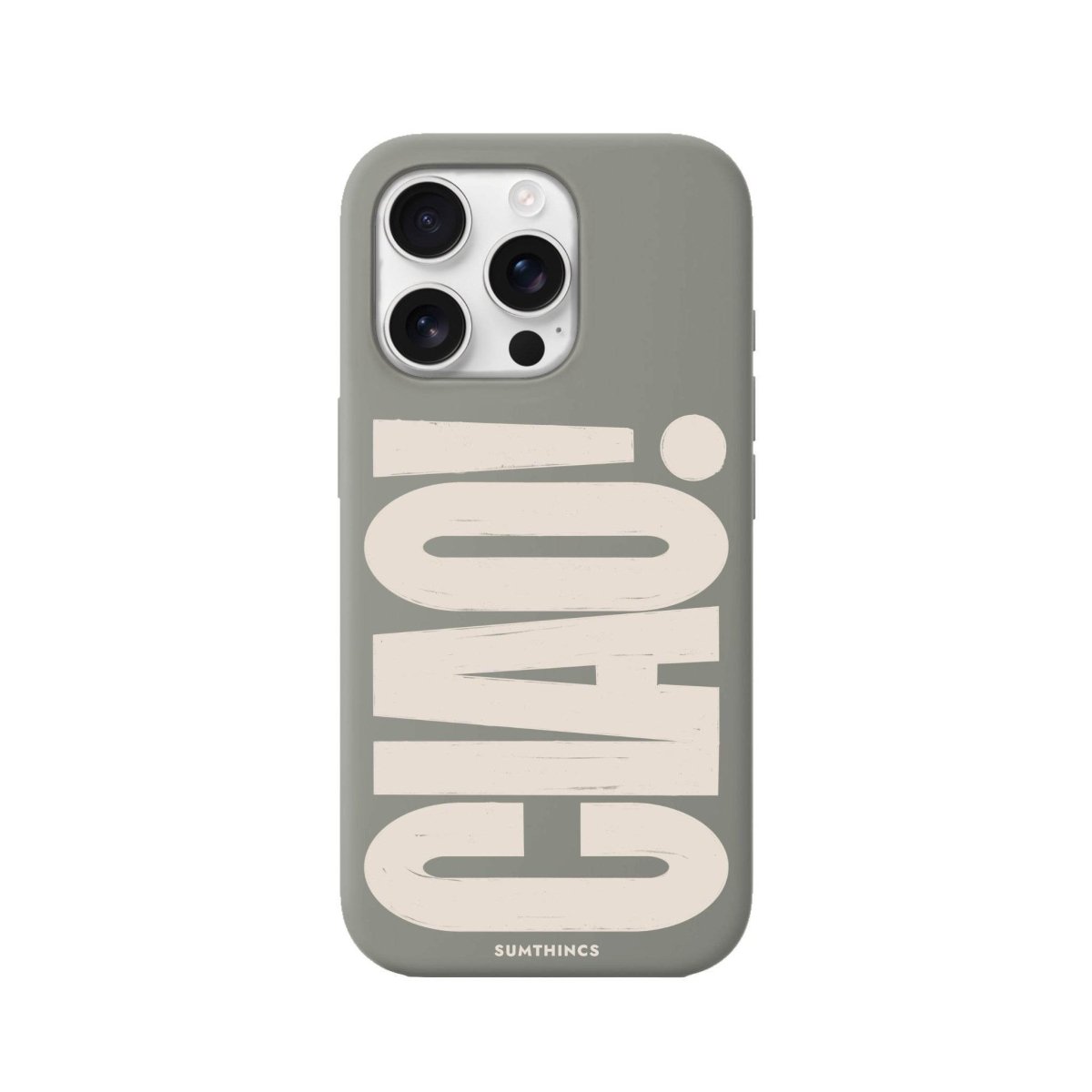 iPhone 16 Pro CIAO! Premium Telefon Kılıfı Gri - SUMTHINCS