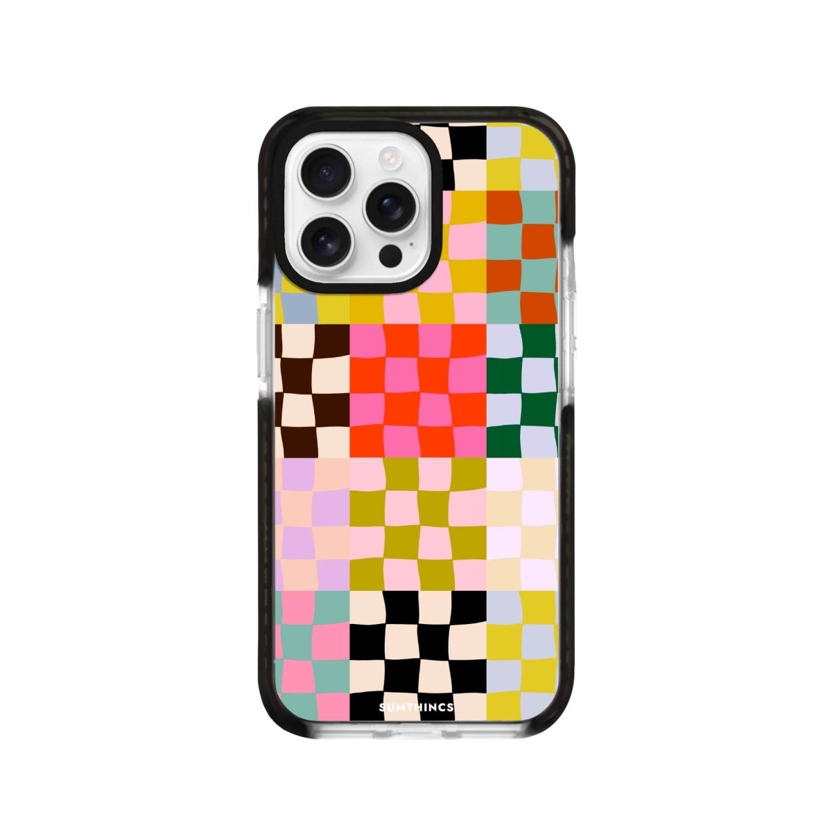 iPhone 16 Pro Confetti Procase Şeffaf Telefon Kılıfı Siyah Şeffaf - SUMTHINCS