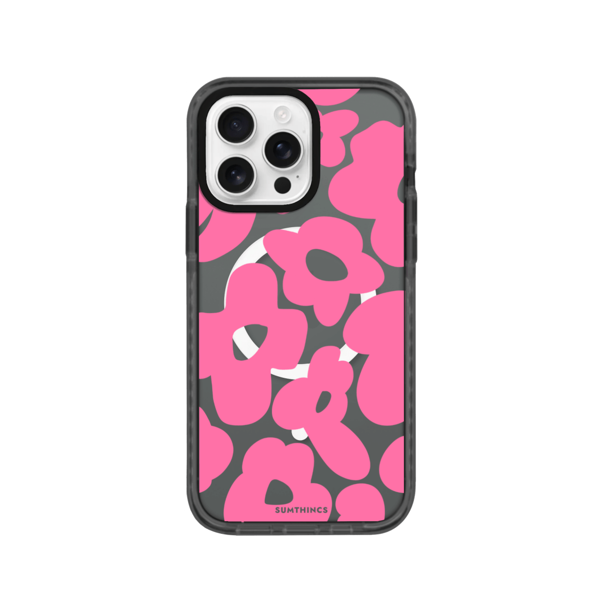 iPhone 16 Pro Daisy Pop Magsafe Procase Telefon Kılıfı Antrasit - SUMTHINCS