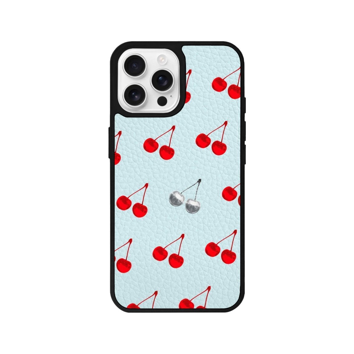 iPhone 16 Pro Disco Cherry Leather Vegan Deri Telefon Kılıfı - SUMTHINCS