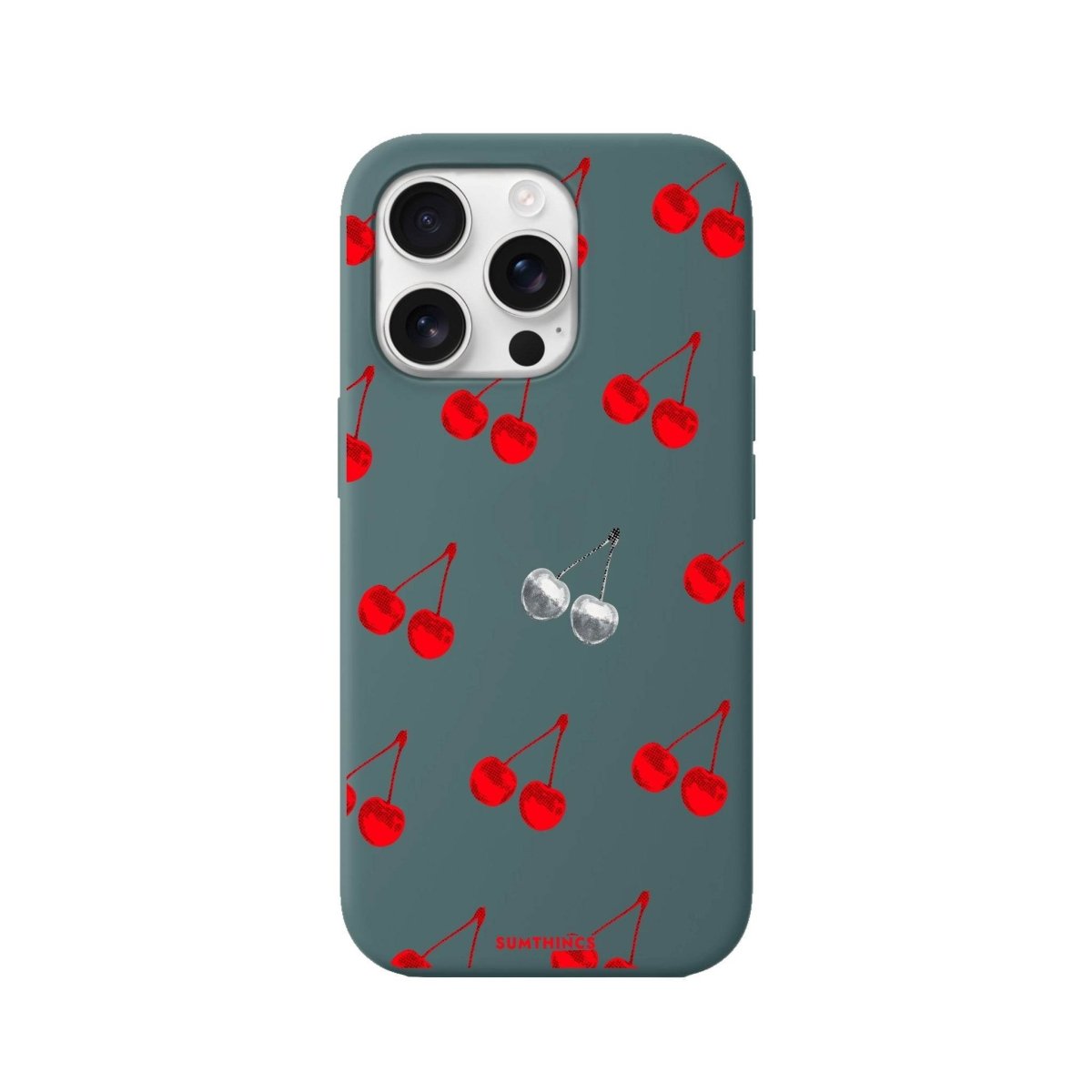 iPhone 16 Pro Disco Cherry Premium Telefon Kılıfı Kaktüs Yeşili - SUMTHINCS