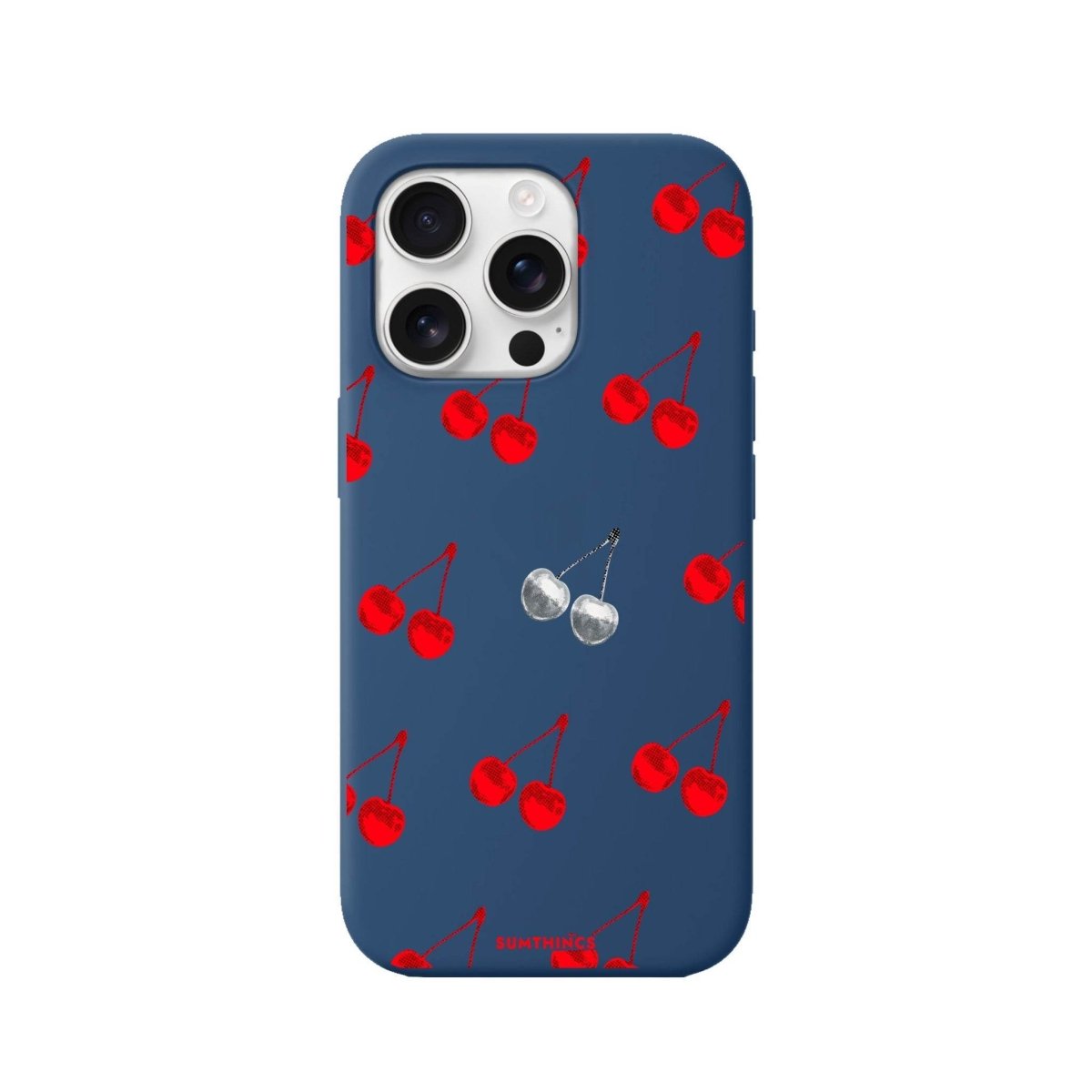 iPhone 16 Pro Disco Cherry Premium Telefon Kılıfı Pasifik Mavi - SUMTHINCS