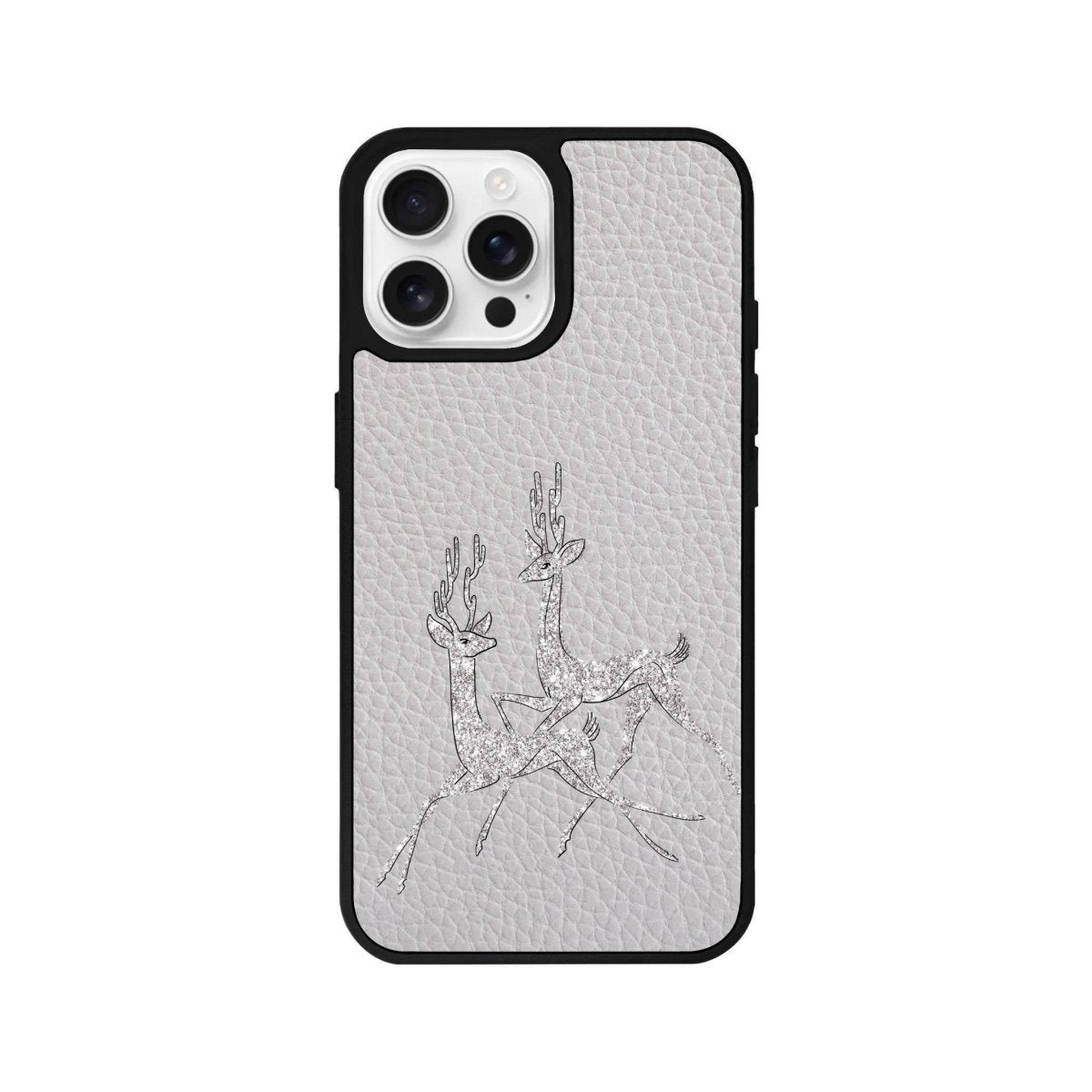 iPhone 16 Pro Disco Deers Leather Vegan Deri Telefon Kılıfı - SUMTHINCS