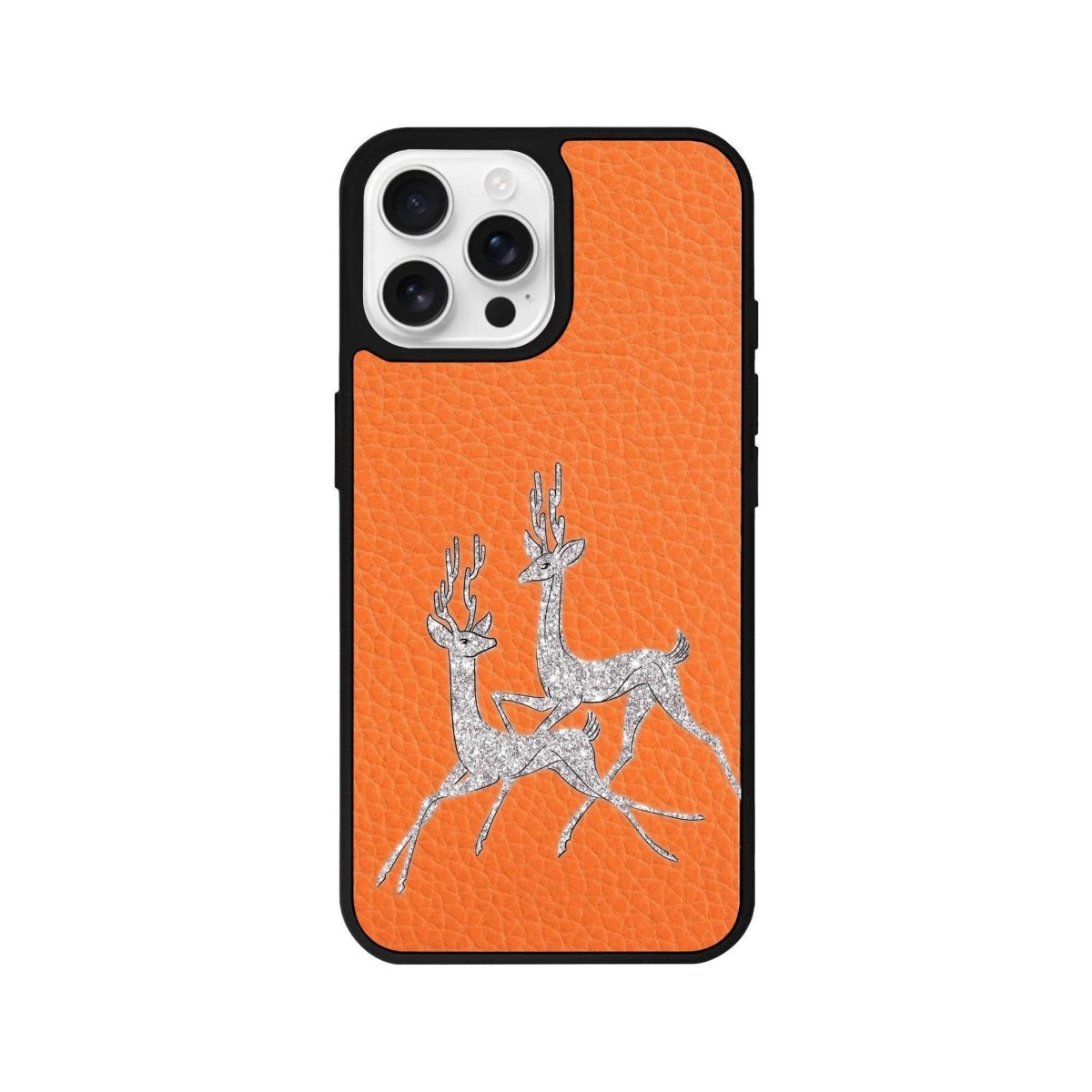 iPhone 16 Pro Disco Deers Leather Vegan Deri Telefon Kılıfı - SUMTHINCS