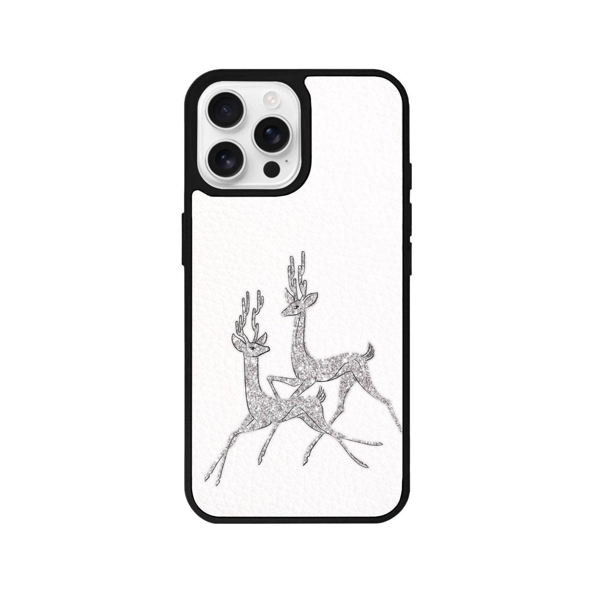 iPhone 16 Pro Disco Deers Leather Vegan Deri Telefon Kılıfı - SUMTHINCS