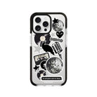 iPhone 16 Pro Disco Stickers Procase Şeffaf Telefon Kılıfı - SUMTHINCS