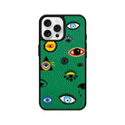 iPhone 16 Pro Eye Stickers Leather Vegan Deri Telefon Kılıfı - SUMTHINCS