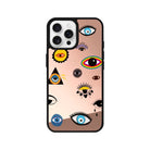 iPhone 16 Pro Eye Stickers Mirror Aynalı Telefon Kılıfı - SUMTHINCS
