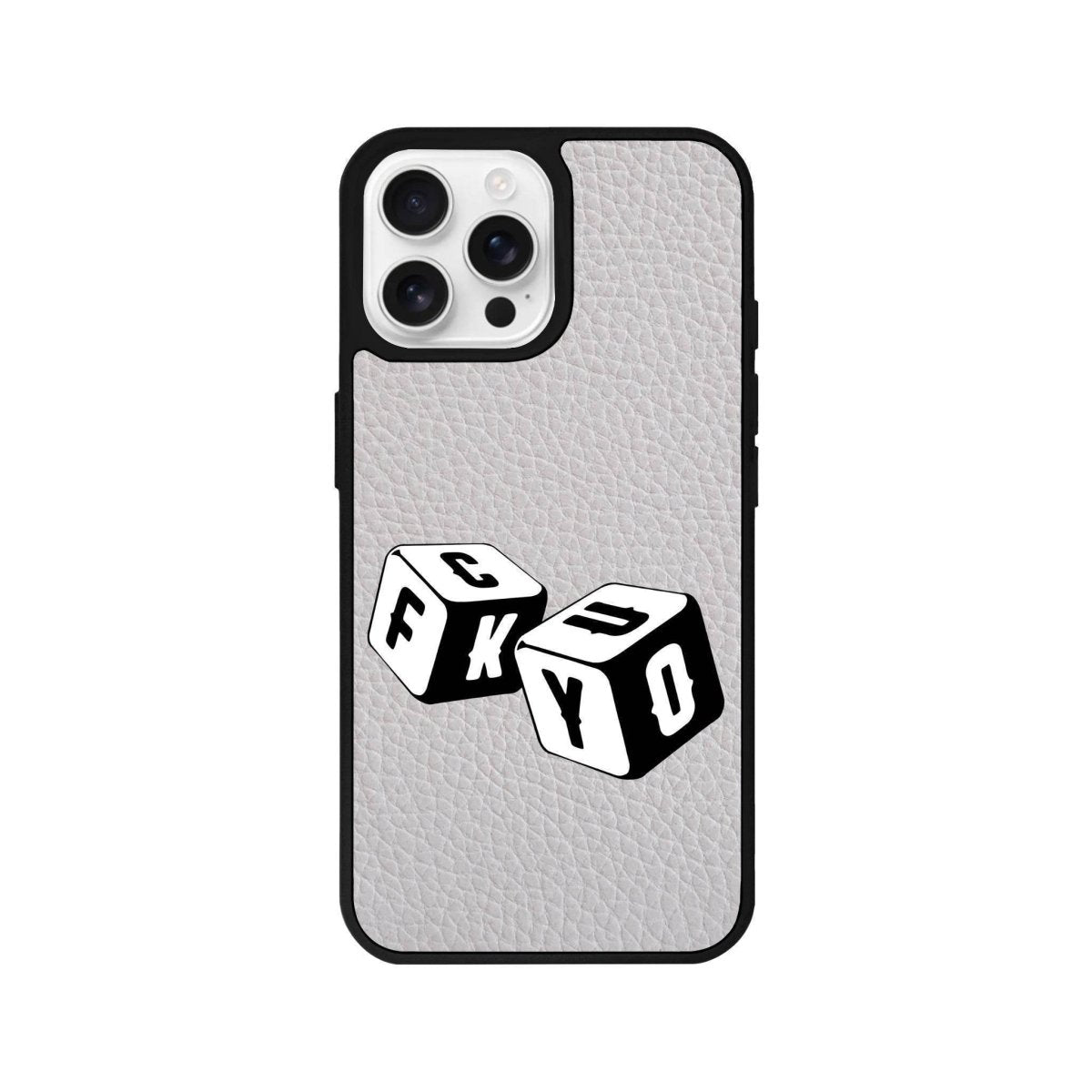 iPhone 16 Pro Fck You Leather Vegan Deri Telefon Kılıfı - SUMTHINCS