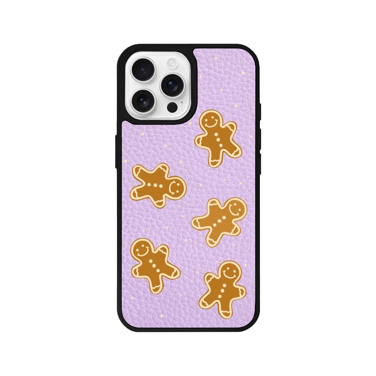 iPhone 16 Pro Gingerbread Man Leather Vegan Deri Telefon Kılıfı - SUMTHINCS
