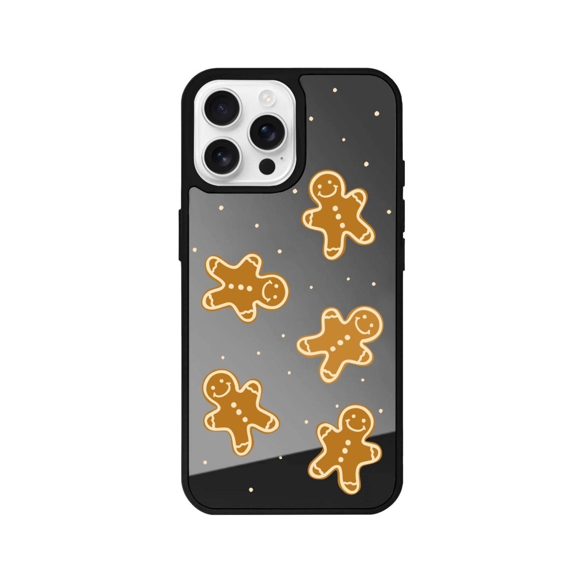iPhone 16 Pro Gingerbread Man Mirror Aynalı Telefon Kılıfı Antrasit - SUMTHINCS