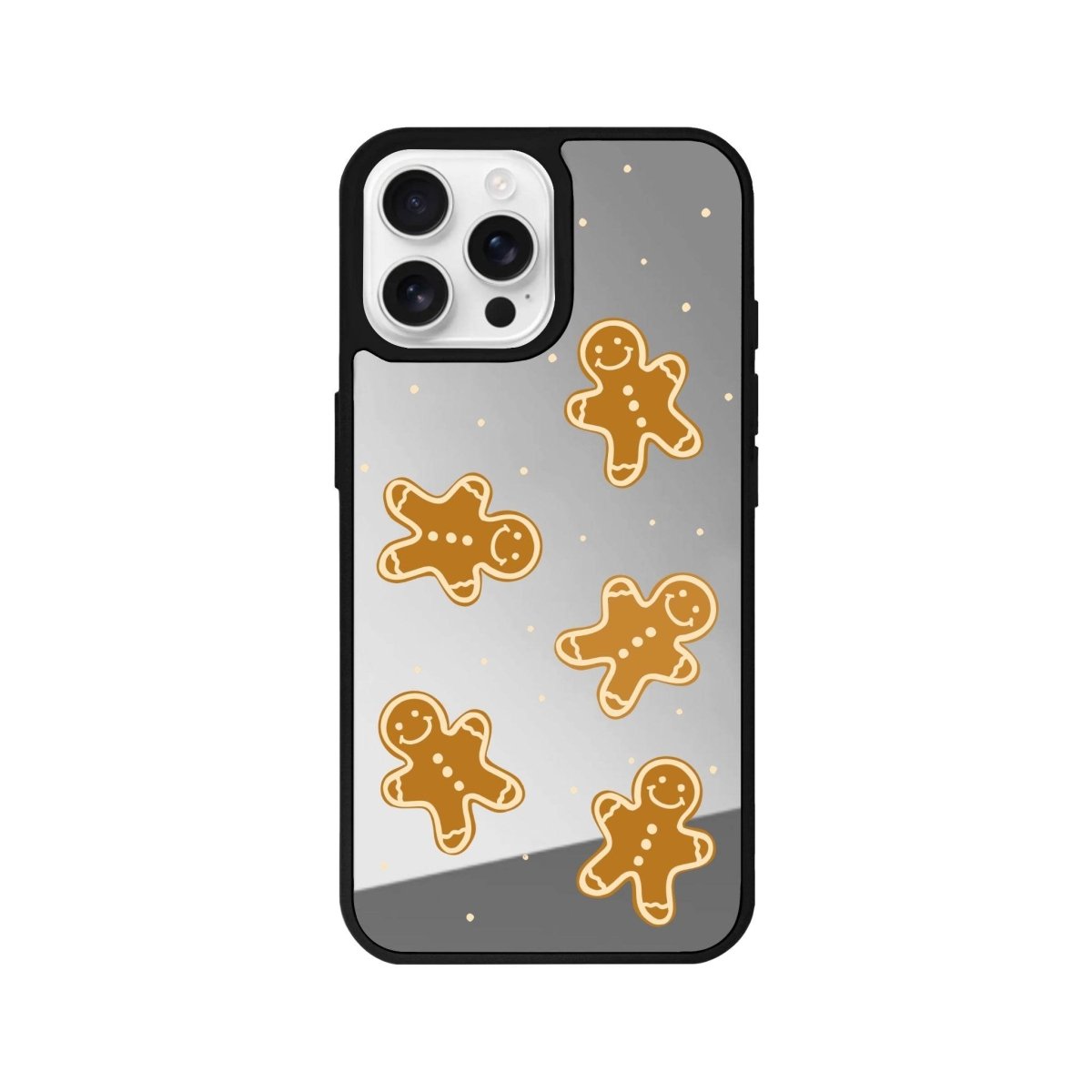 iPhone 16 Pro Gingerbread Man Mirror Aynalı Telefon Kılıfı Gümüş - SUMTHINCS