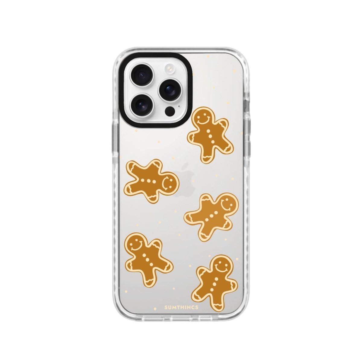 iPhone 16 Pro Gingerbread Man Procase Şeffaf Telefon Kılıfı Beyaz Şeffaf - SUMTHINCS