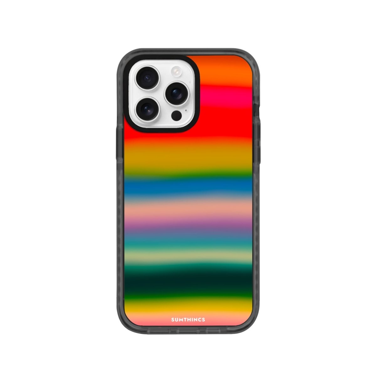 iPhone 16 Pro Gradient Glow Procase Şeffaf Telefon Kılıfı Antrasit - SUMTHINCS
