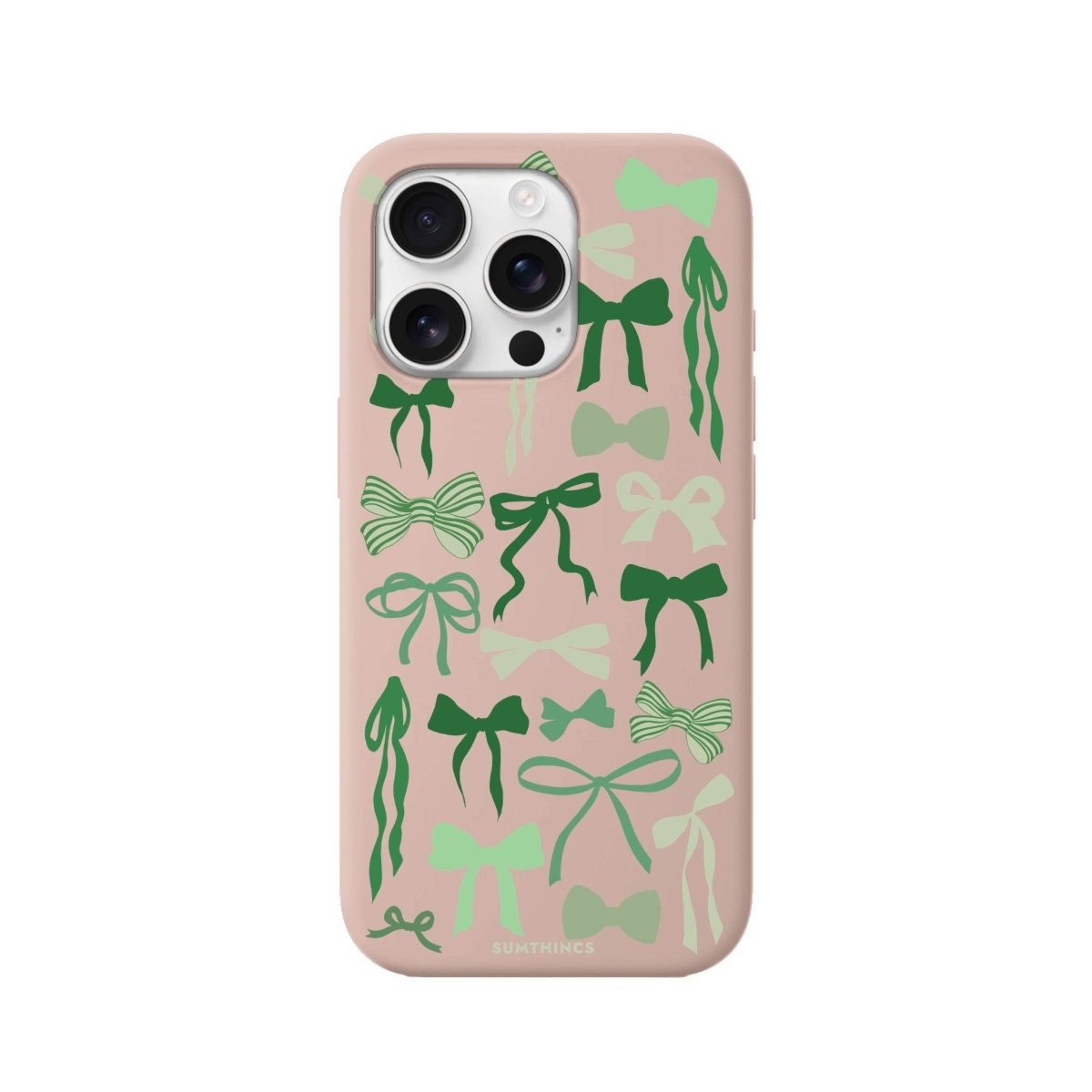 iPhone 16 Pro Green Garland Premium Telefon Kılıfı Bej - SUMTHINCS