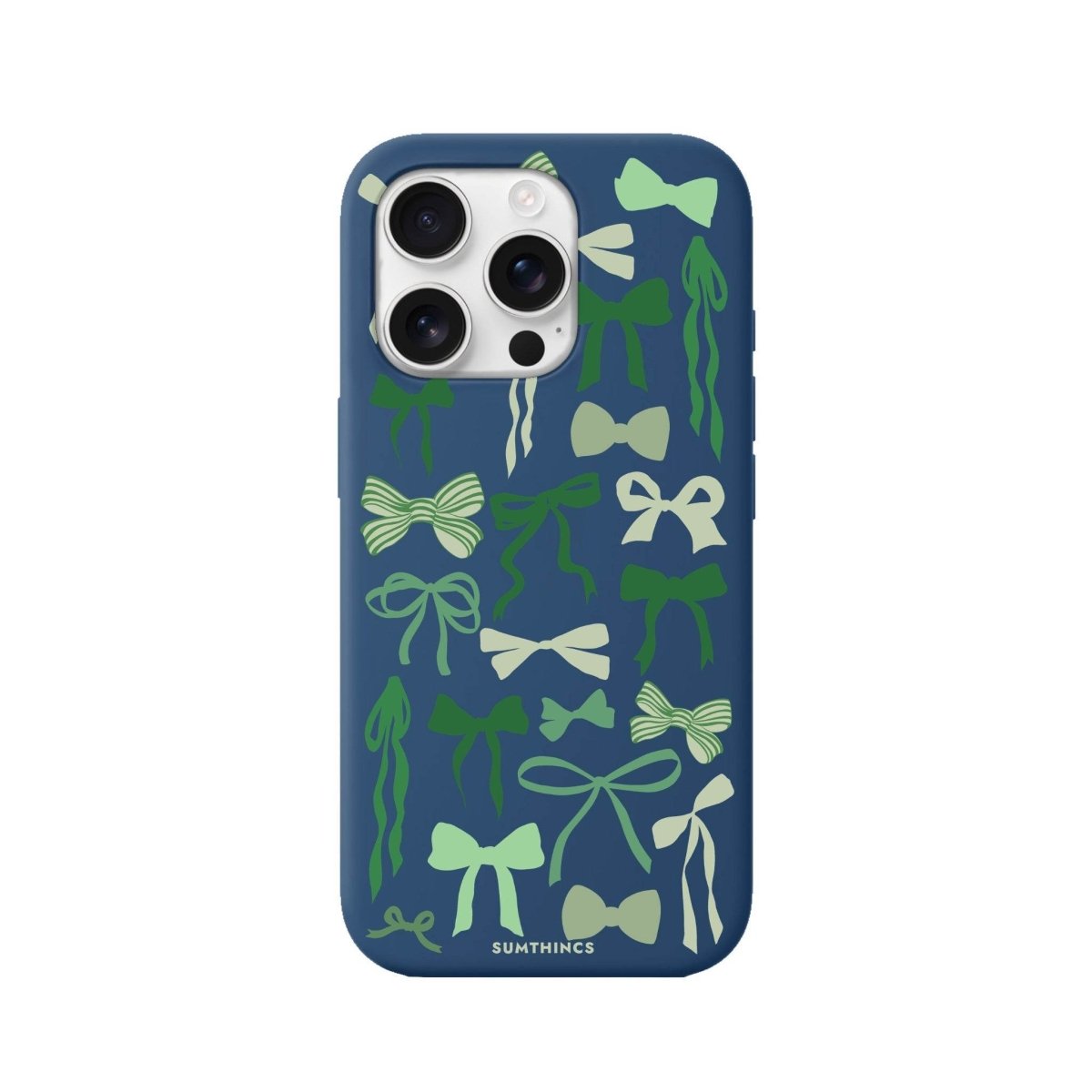 iPhone 16 Pro Green Garland Premium Telefon Kılıfı Pasifik Mavi - SUMTHINCS