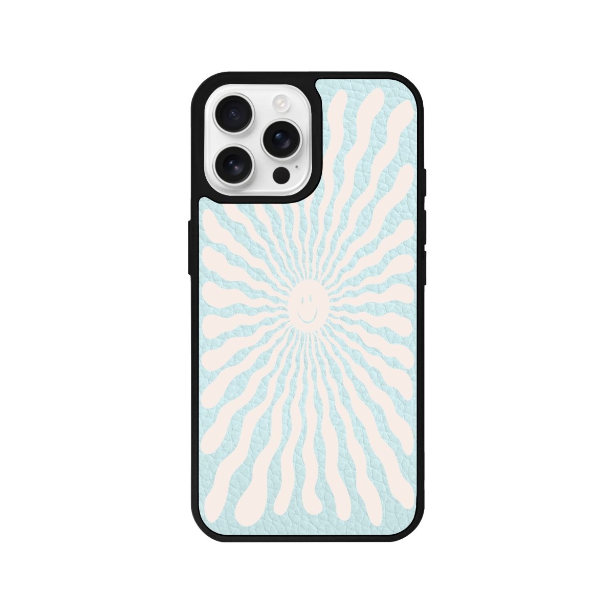 iPhone 16 Pro Happy Little Sun Leather Vegan Deri Telefon Kılıfı - SUMTHINCS