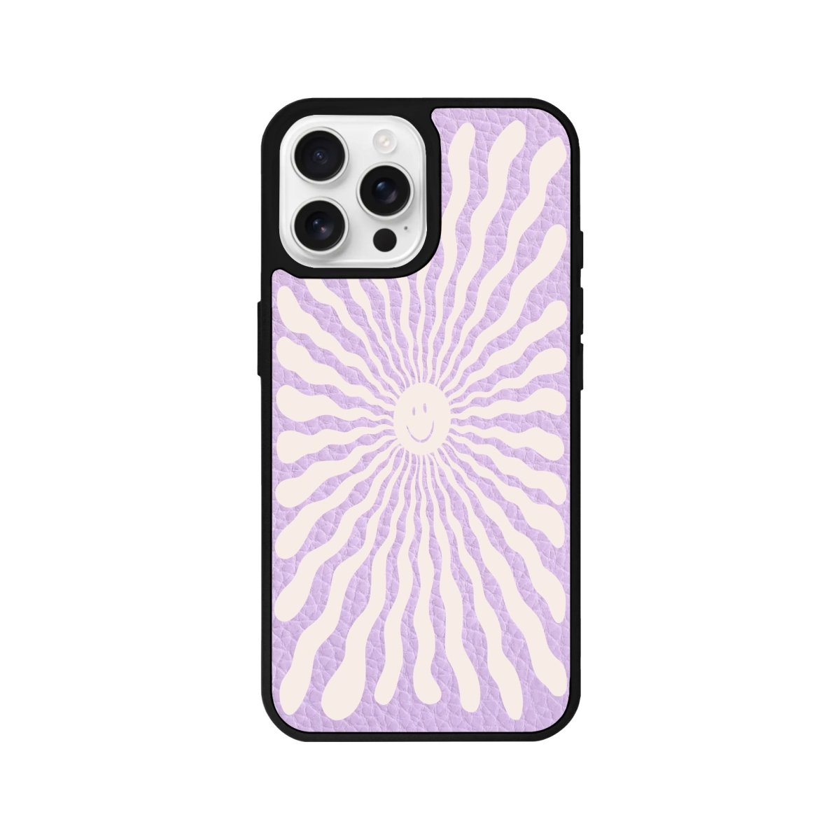 iPhone 16 Pro Happy Little Sun Leather Vegan Deri Telefon Kılıfı - SUMTHINCS