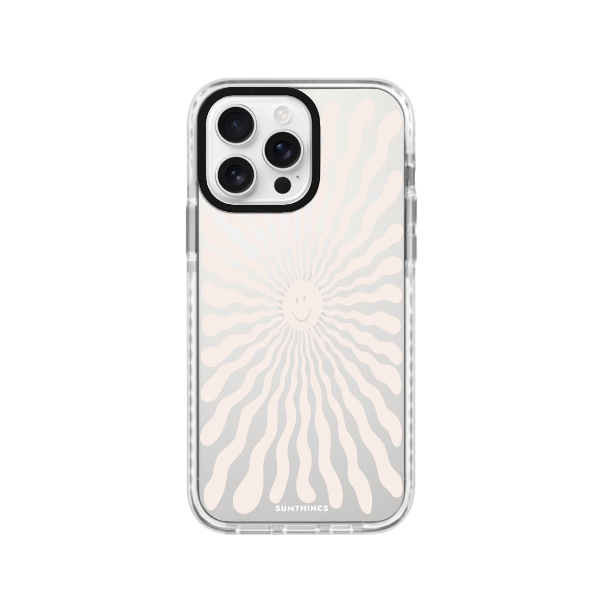 iPhone 16 Pro Happy Little Sun Procase Şeffaf Telefon Kılıfı Beyaz Şeffaf - SUMTHINCS