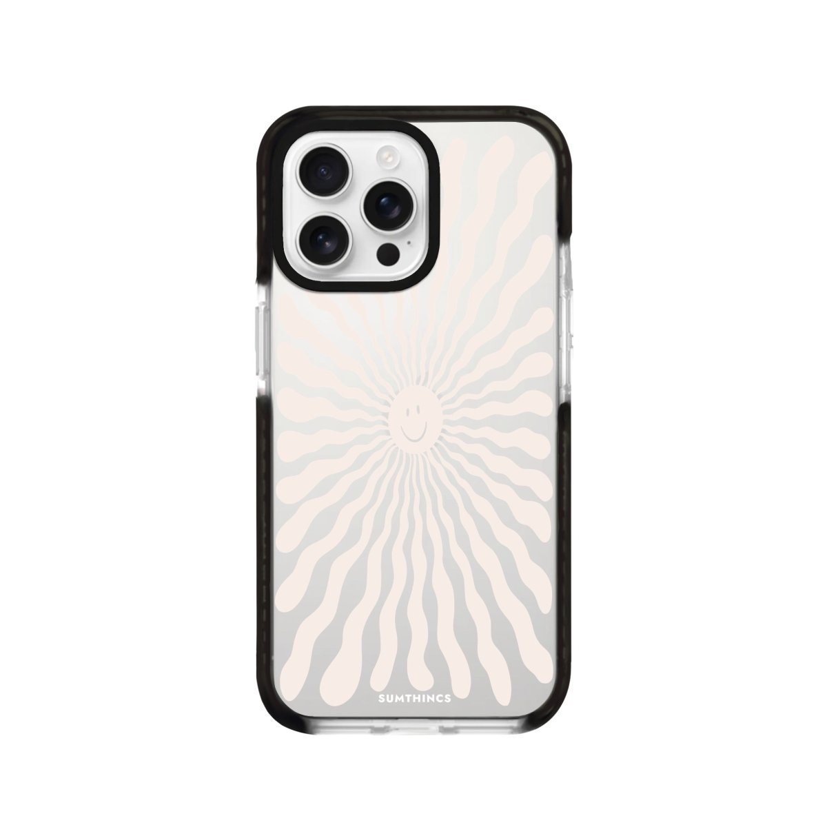 iPhone 16 Pro Happy Little Sun Procase Şeffaf Telefon Kılıfı Siyah Şeffaf - SUMTHINCS