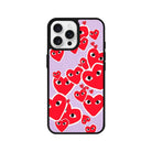 iPhone 16 Pro Hearts Leather Vegan Deri Telefon Kılıfı - SUMTHINCS
