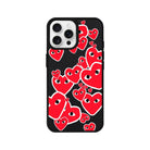 iPhone 16 Pro Hearts Leather Vegan Deri Telefon Kılıfı - SUMTHINCS