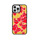 iPhone 16 Pro Hearts Leather Vegan Deri Telefon Kılıfı - SUMTHINCS