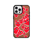 iPhone 16 Pro Hearts Leather Vegan Deri Telefon Kılıfı - SUMTHINCS