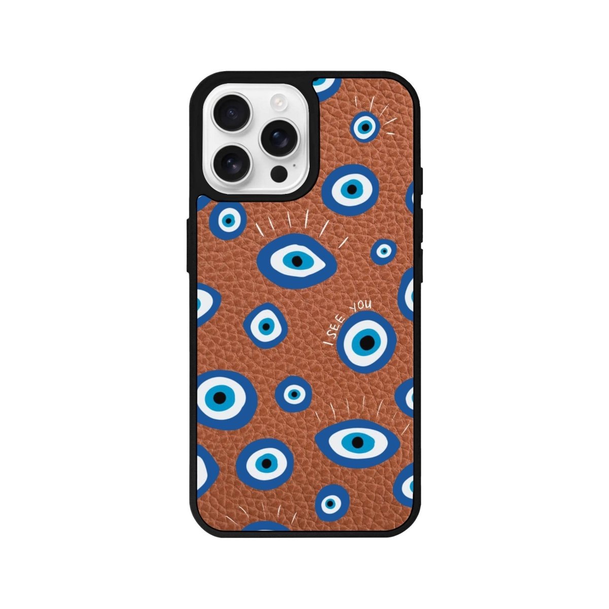 iPhone 16 Pro I See You Leather Vegan Deri Telefon Kılıfı - SUMTHINCS