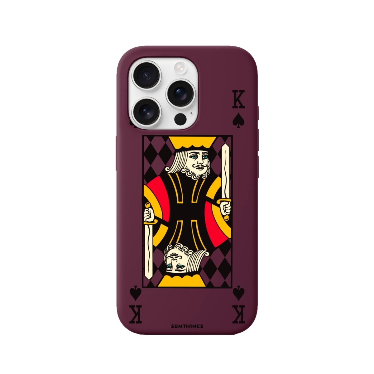 iPhone 16 Pro King Premium Telefon Kılıfı Bordo - SUMTHINCS