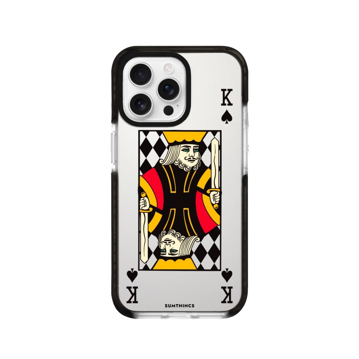 iPhone 16 Pro King Procase Şeffaf Telefon Kılıfı Siyah Şeffaf - SUMTHINCS