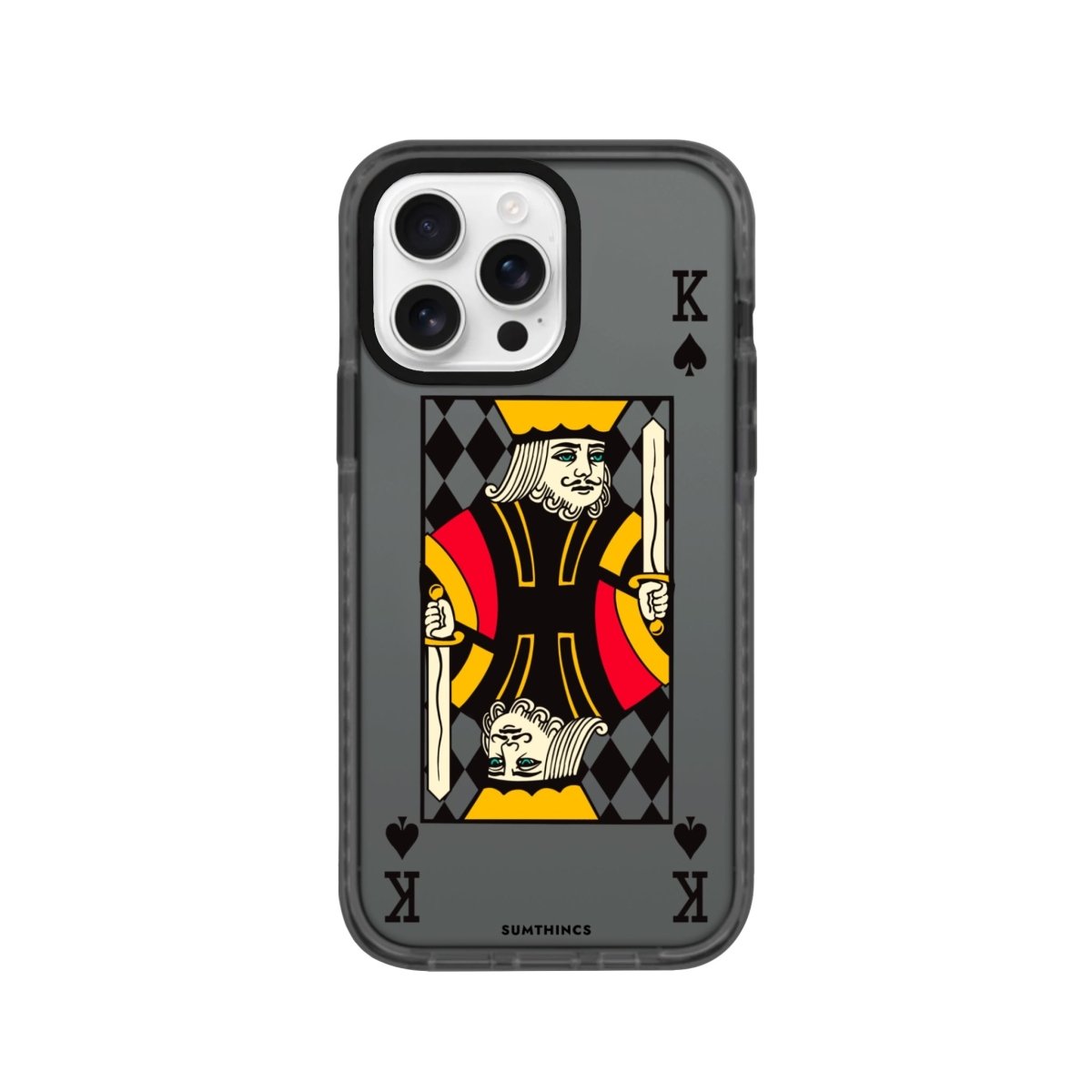iPhone 16 Pro King Procase Şeffaf Telefon Kılıfı Antrasit - SUMTHINCS