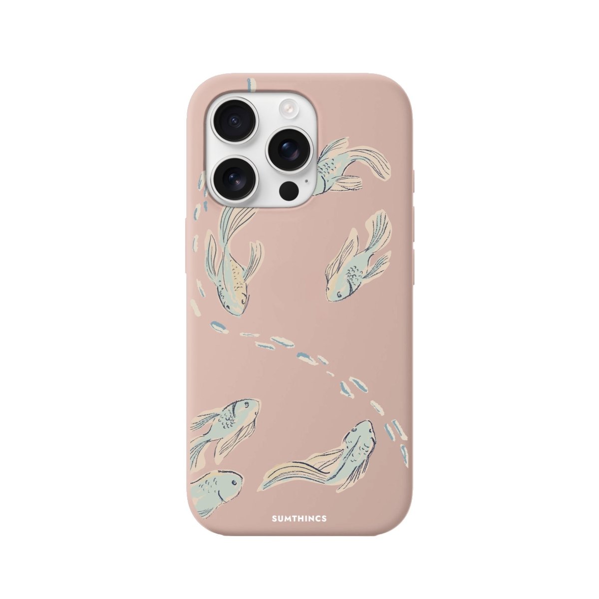 iPhone 16 Pro Koi Fish Premium Telefon Kılıfı Bej - SUMTHINCS