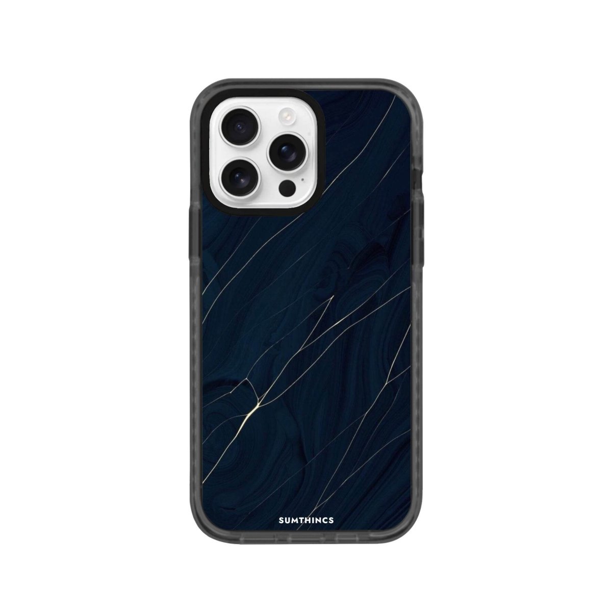 iPhone 16 Pro Leaf Procase Şeffaf Telefon Kılıfı Antrasit - SUMTHINCS