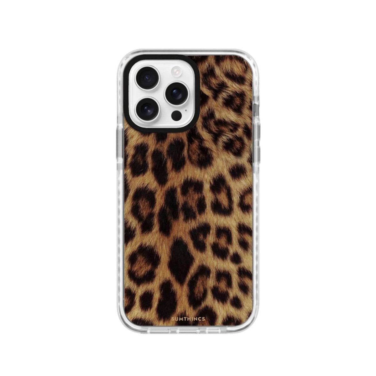 iPhone 16 Pro Leopard Procase Şeffaf Telefon Kılıfı Beyaz Şeffaf - SUMTHINCS