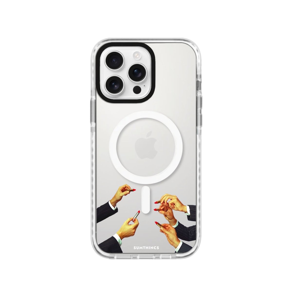 iPhone 16 Pro Lipstick Magsafe Procase Şeffaf Telefon Kılıfı - SUMTHINCS