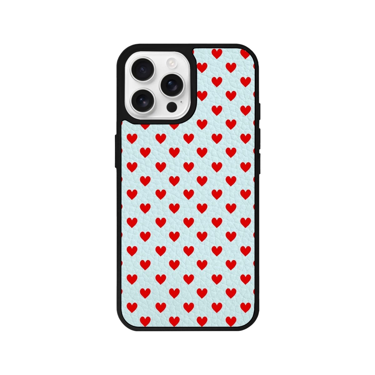 iPhone 16 Pro Little Hearts Leather Vegan Deri Telefon Kılıfı - SUMTHINCS