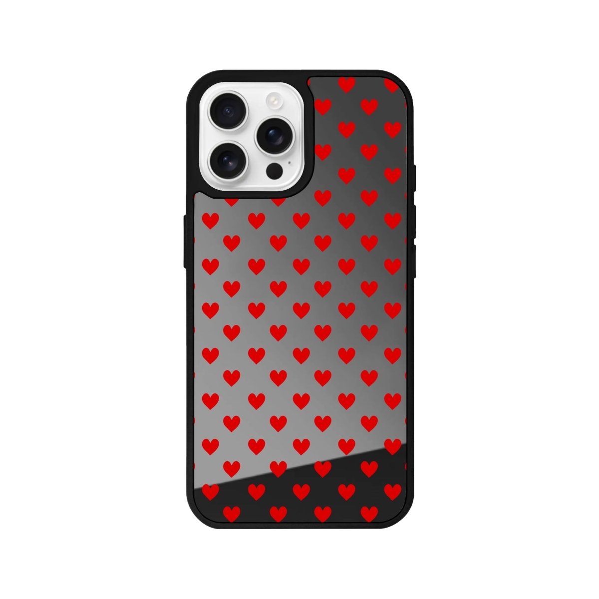 iPhone 16 Pro Little Hearts Mirror Aynalı Telefon Kılıfı - SUMTHINCS
