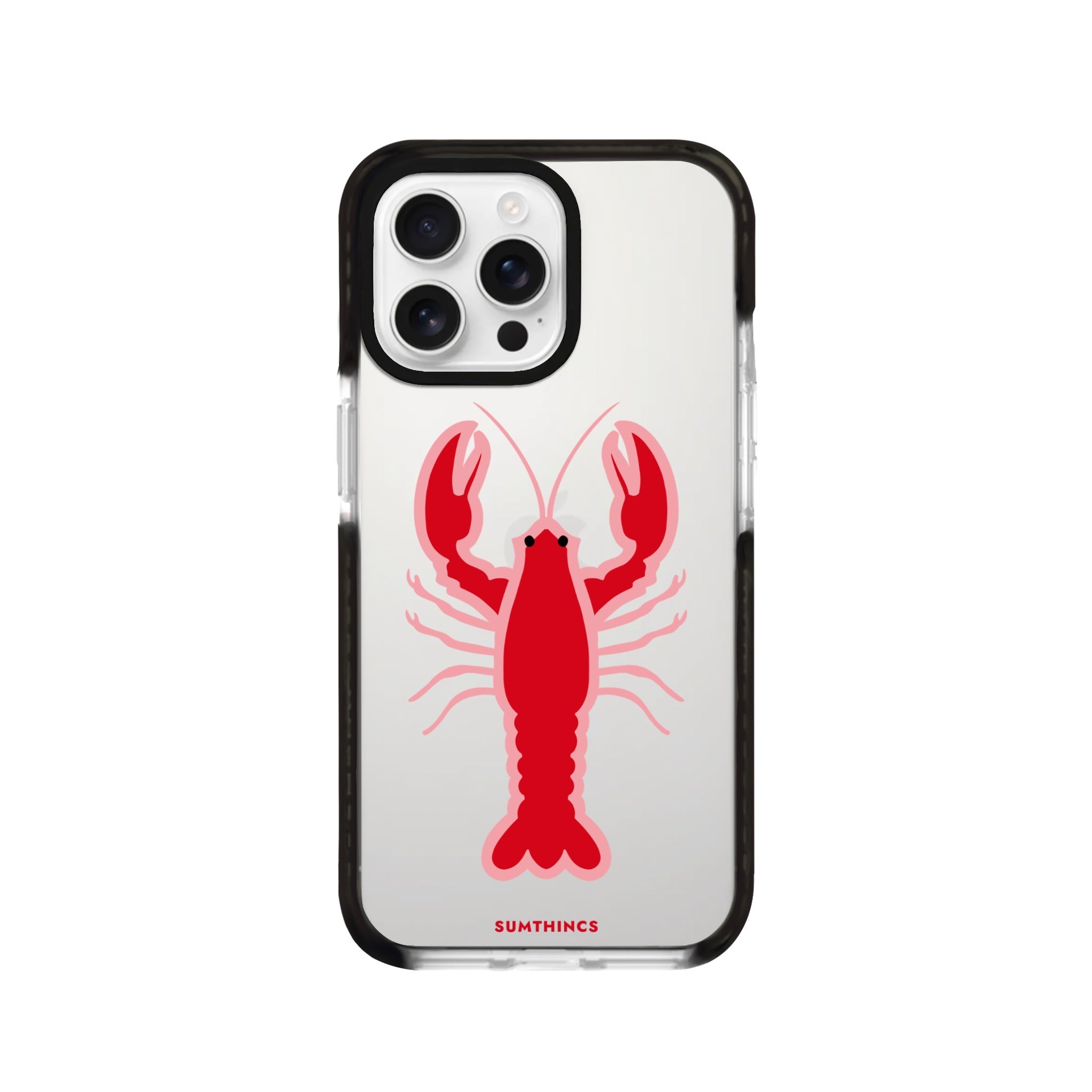 iPhone 16 Pro Lobster Procase Şeffaf Telefon Kılıfı Siyah Şeffaf - SUMTHINCS