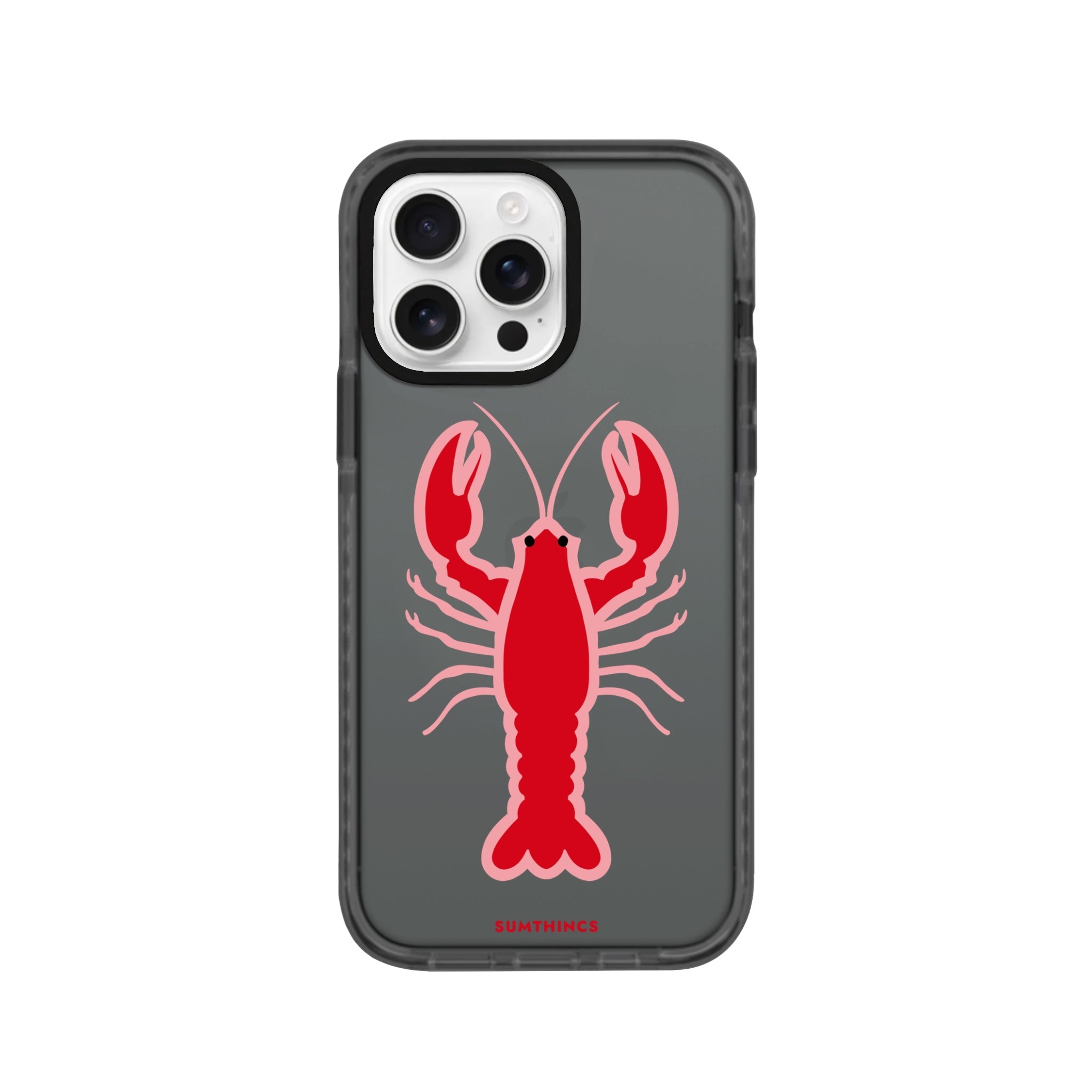 iPhone 16 Pro Lobster Procase Şeffaf Telefon Kılıfı Antrasit - SUMTHINCS
