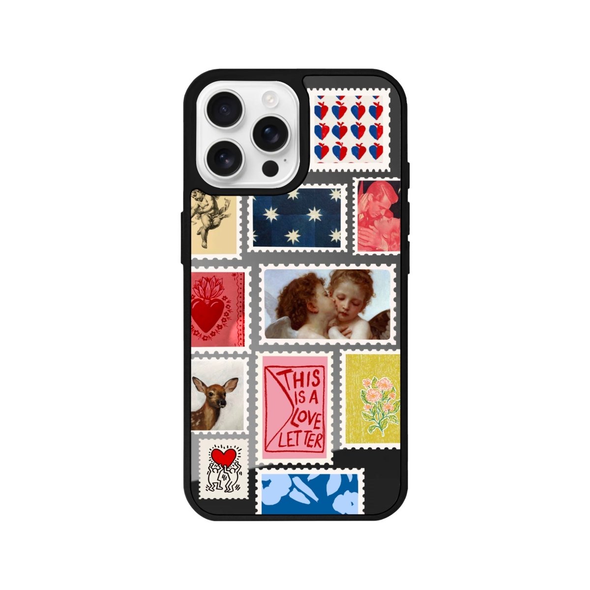 iPhone 16 Pro Love Letter Mirror Aynalı Telefon Kılıfı Antrasit - SUMTHINCS