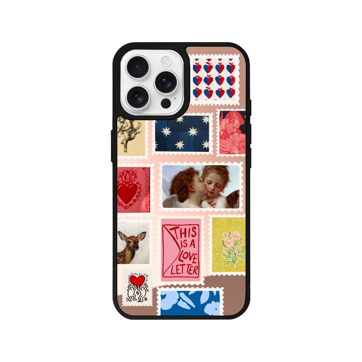 iPhone 16 Pro Love Letter Mirror Aynalı Telefon Kılıfı Metalik Pembe - SUMTHINCS