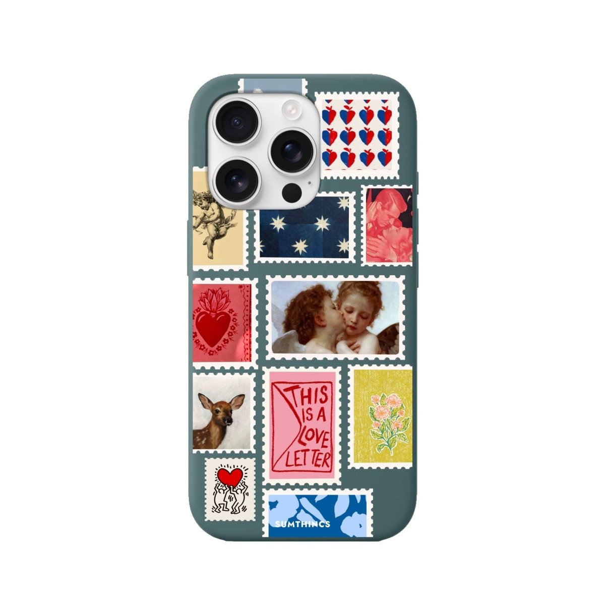 iPhone 16 Pro Love Letter Premium Telefon Kılıfı Kaktüs Yeşili - SUMTHINCS