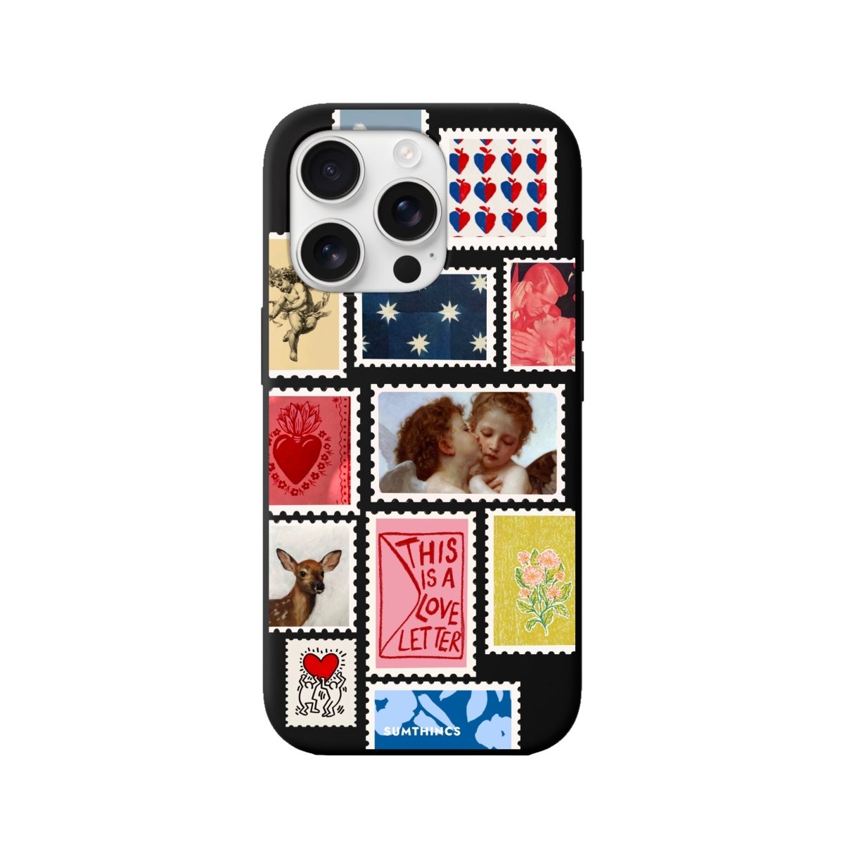 iPhone 16 Pro Love Letter Premium Telefon Kılıfı Siyah - SUMTHINCS