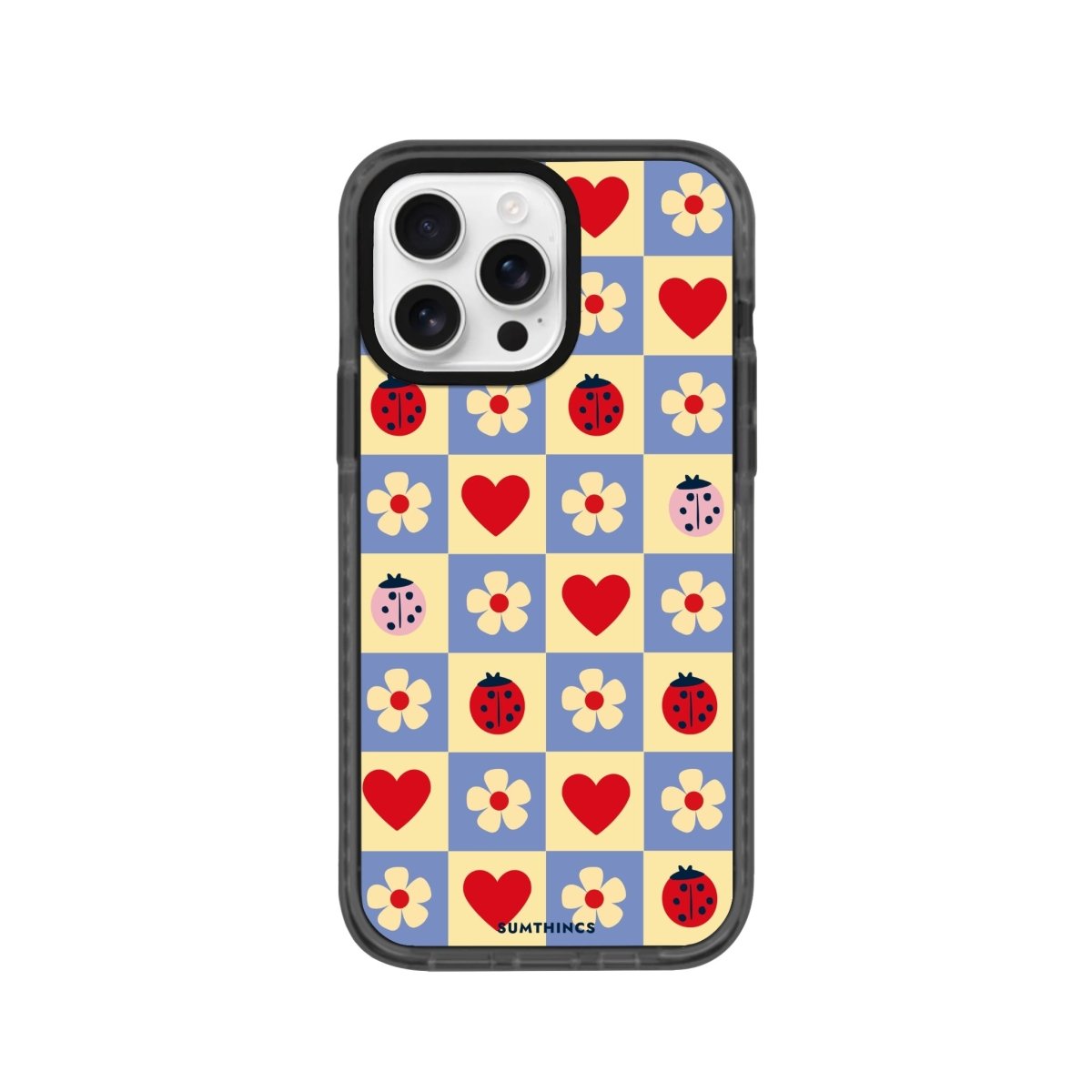 iPhone 16 Pro LuckyPatch Procase Şeffaf Telefon Kılıfı Antrasit - SUMTHINCS