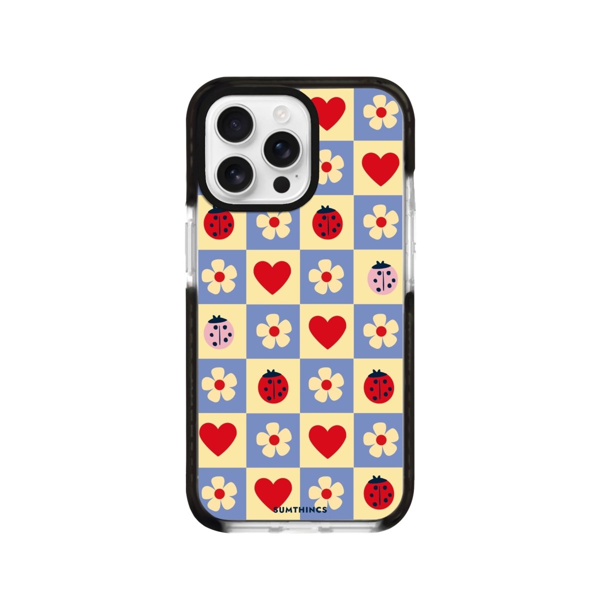 iPhone 16 Pro LuckyPatch Procase Şeffaf Telefon Kılıfı Siyah Şeffaf - SUMTHINCS
