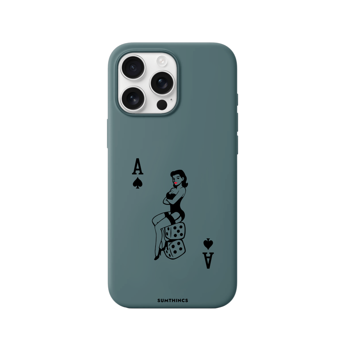 iPhone 16 Pro Max Ace Queen Premium Telefon Kılıfı Kaktüs Yeşili - SUMTHINCS