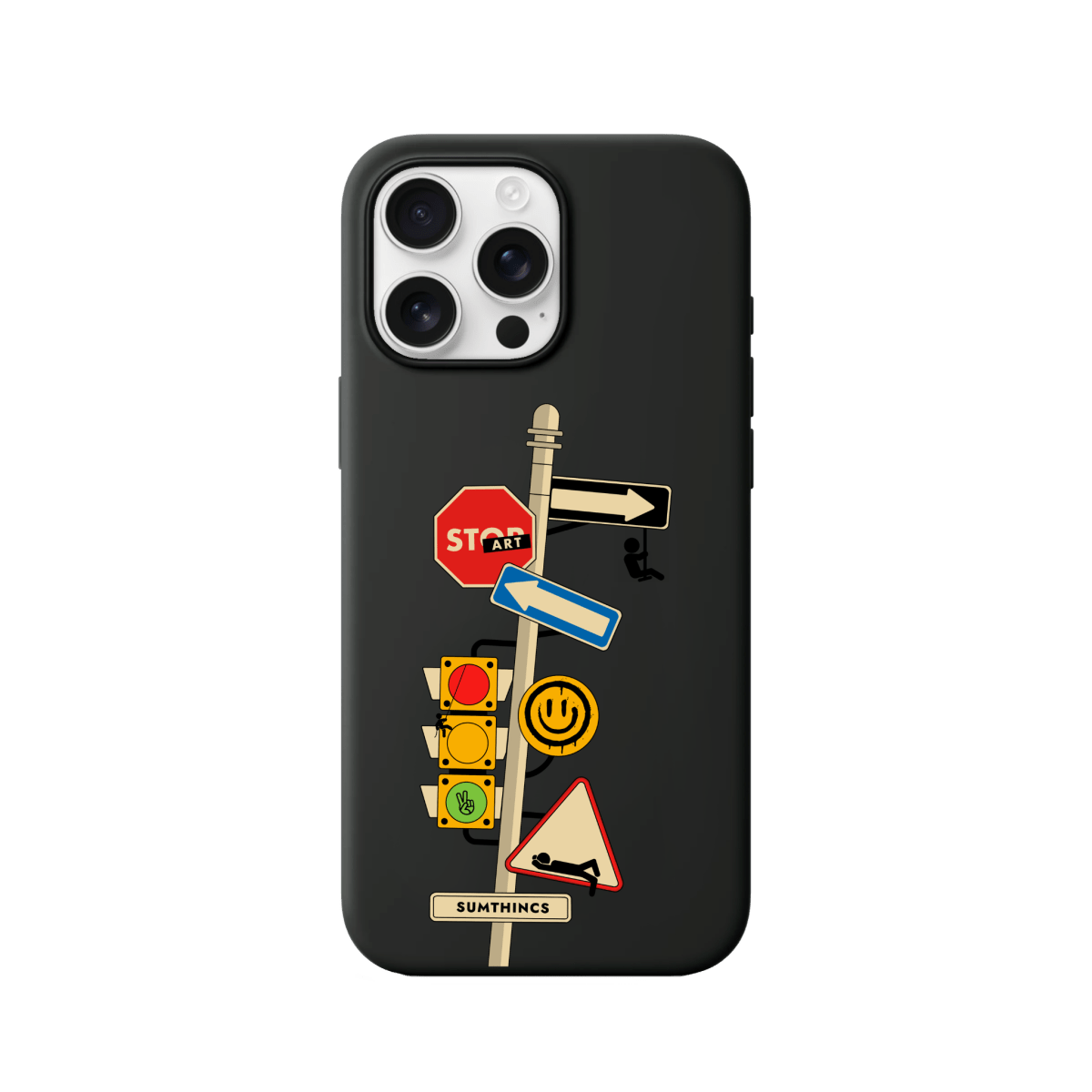 iPhone 16 Pro Max Crossroad Premium Telefon Kılıfı Siyah - SUMTHINCS